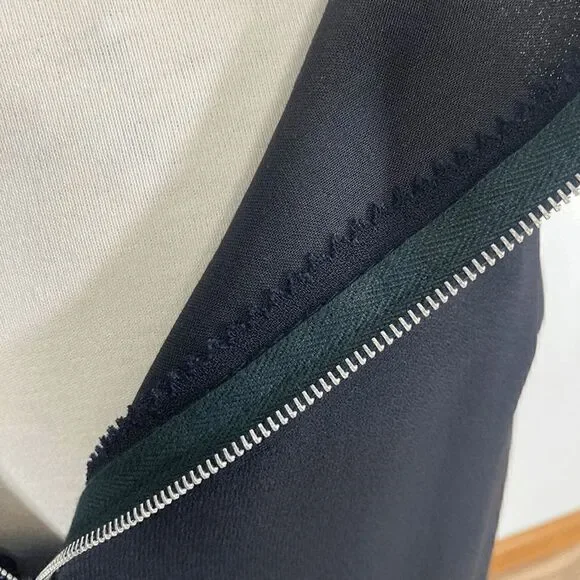 Jeunesse NY S VTG 10 Black Dress Set 1950s Day Suit Bow Volup Satin Shawl Collar - Picture 9 of 13